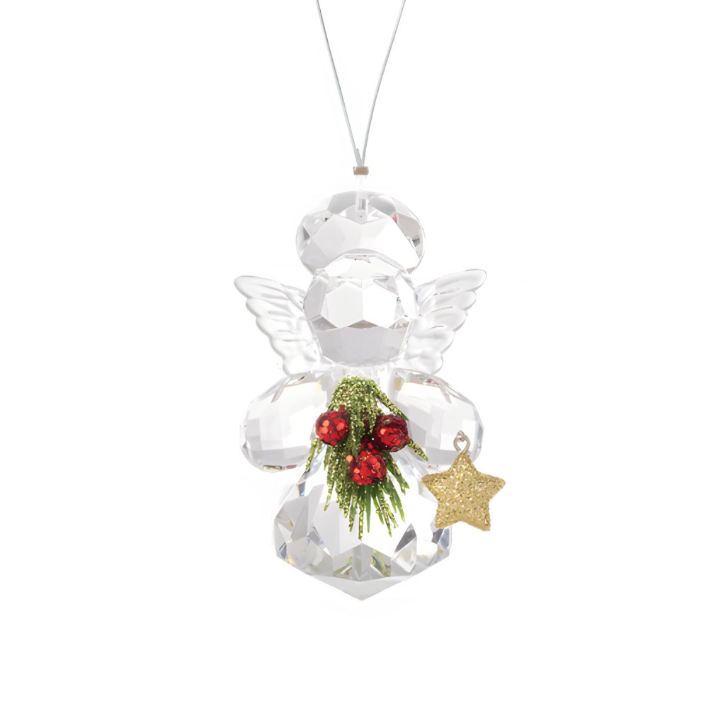 Clear Krystal Angel Ornament