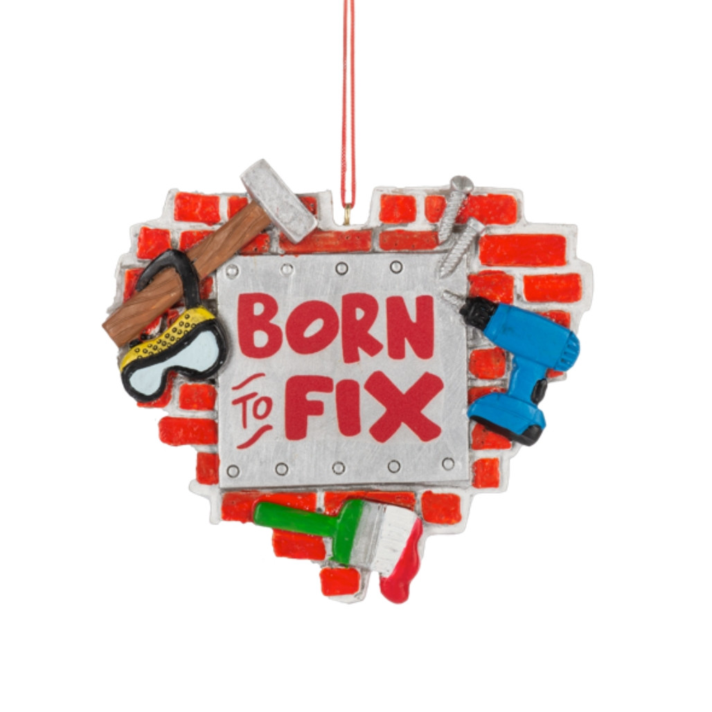 Born To Fix Carpenter Ornament
