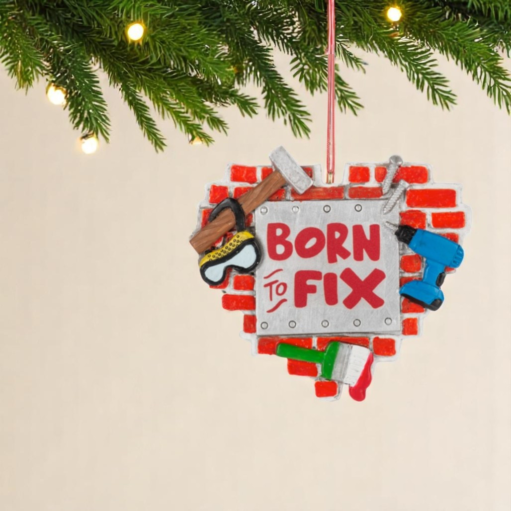 Born To Fix Carpenter Ornament