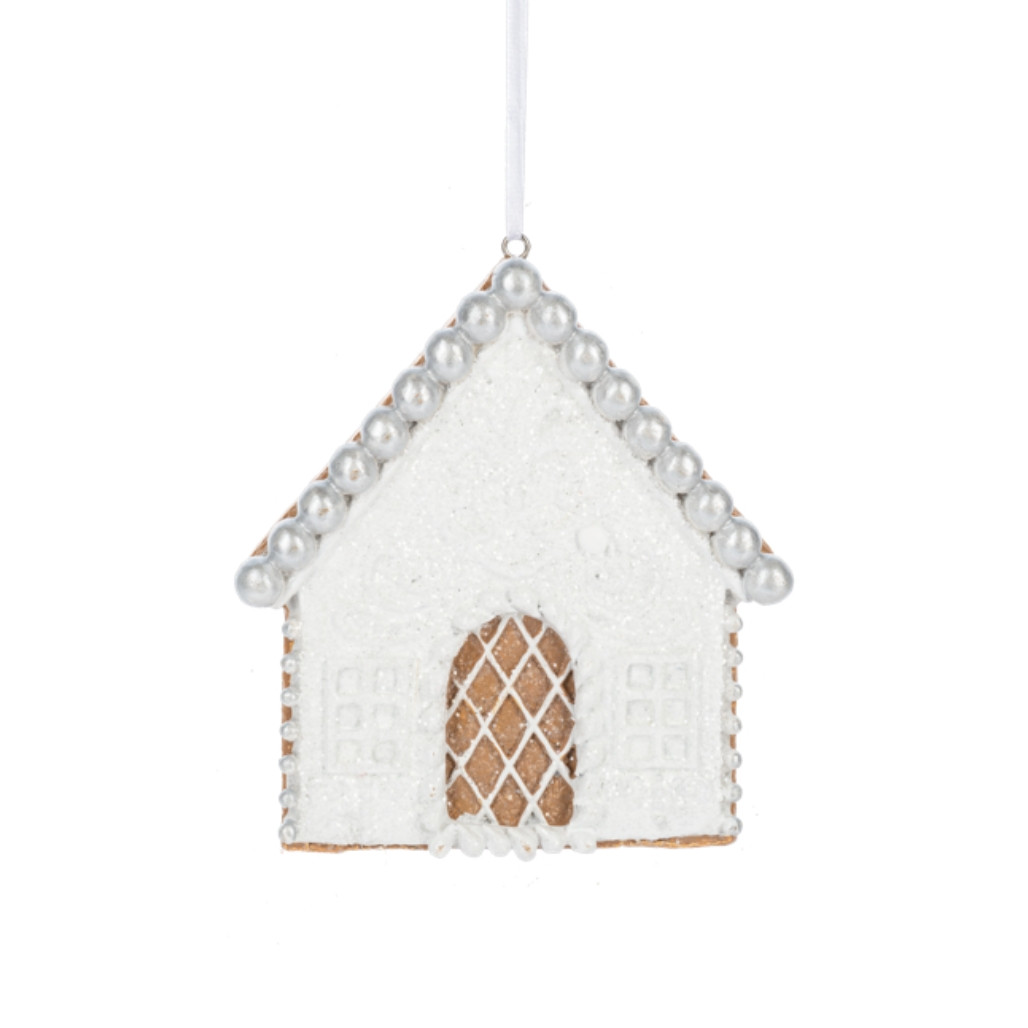 Frosted Gingerbread House Ornament