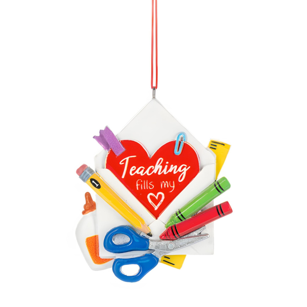 Teaching Fills My Heart Ornament