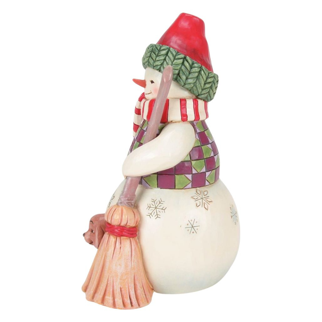 Jim Shore - Heartwood Creek - Snowman with Dog Figurine
