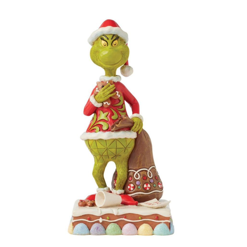 Jim Shore - Dr. Seuss - Grinch Eating Gingerbread Figurine