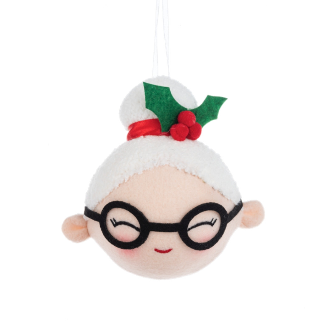 Stuffed Christmas Icons Mrs. Claus Ornament