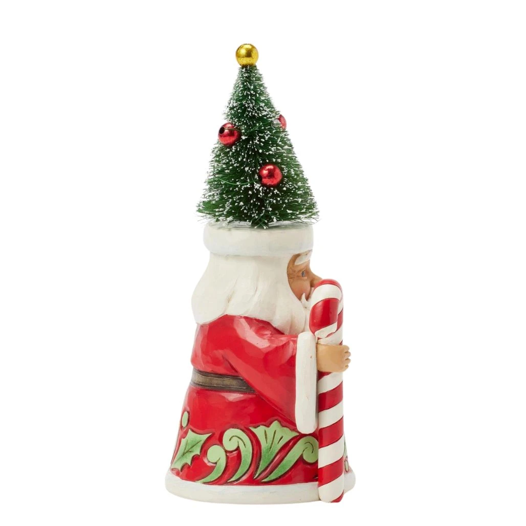Jim Shore - Heartwood Creek - Pint Santa with Sisal Tree Hat Figurine