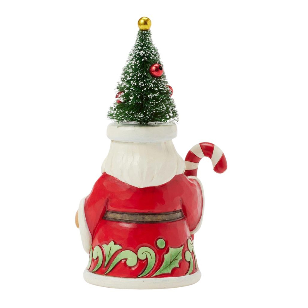 Jim Shore - Heartwood Creek - Pint Santa with Sisal Tree Hat Figurine