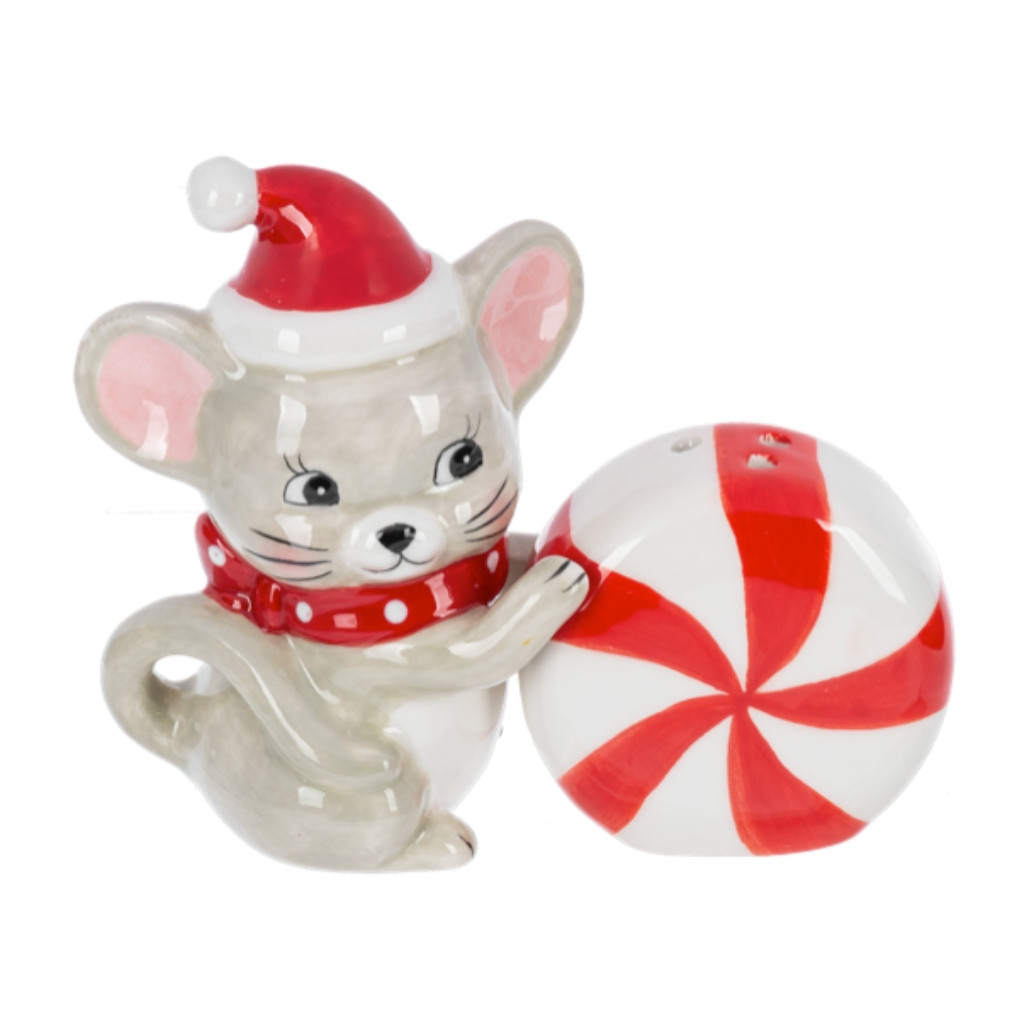 Peppermint Mouse Salt and Pepper Set