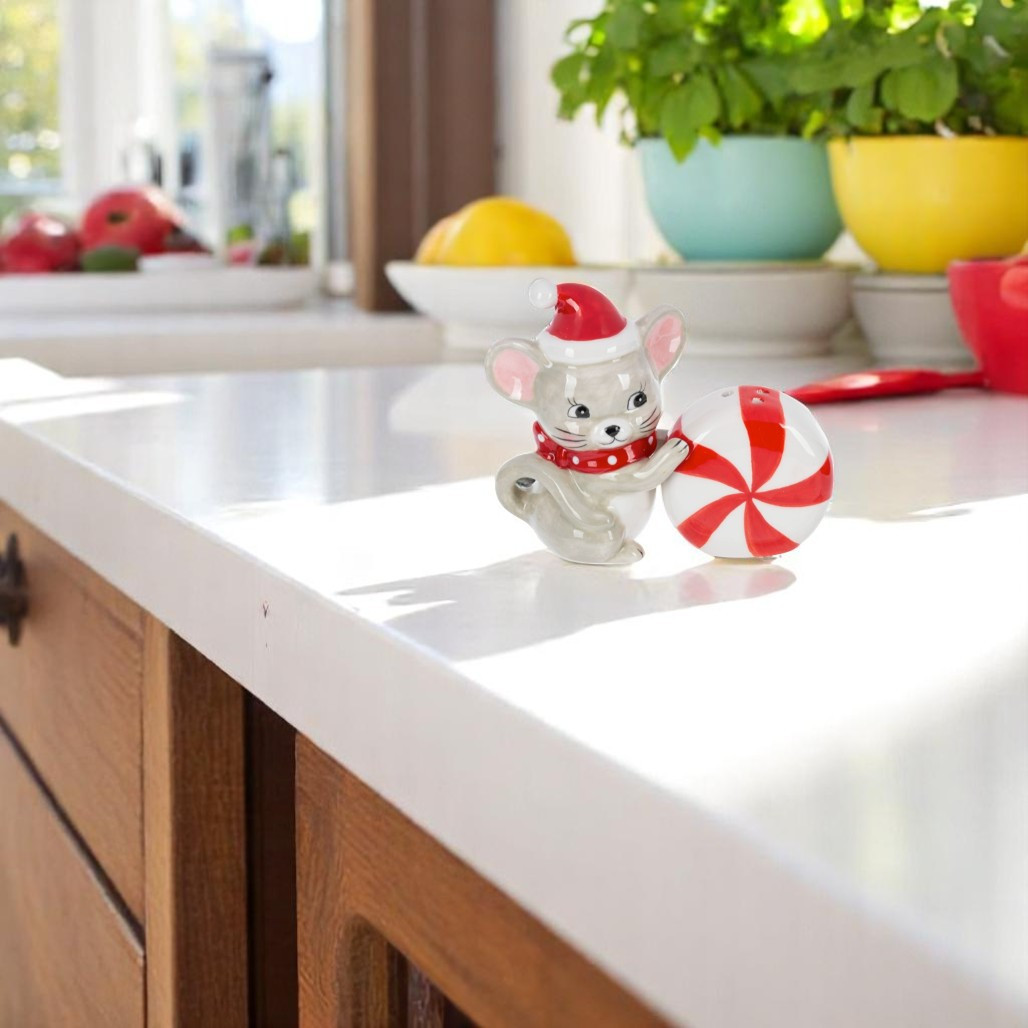 Peppermint Mouse Salt and Pepper Set