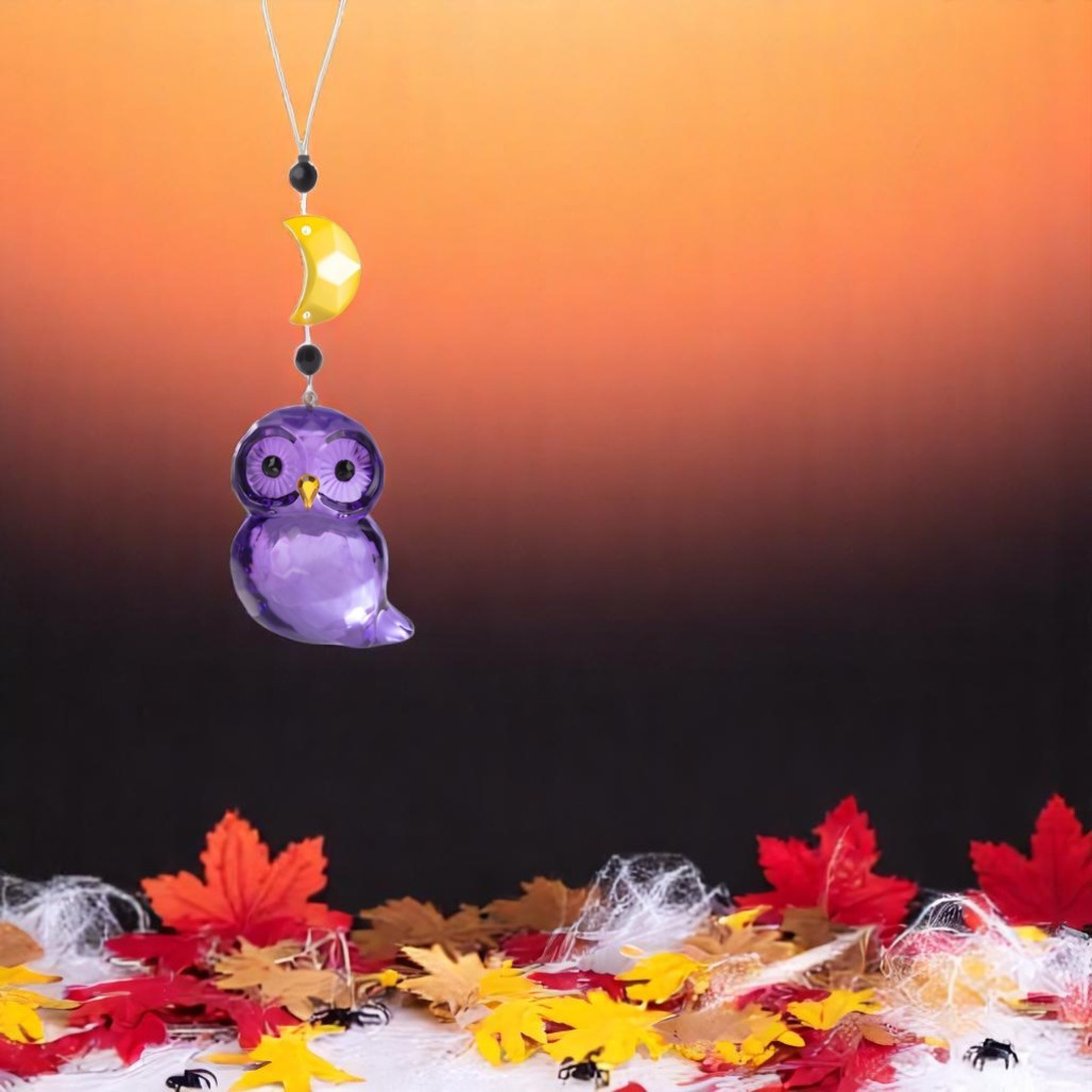 Acrylic Halloween Owl Ornament