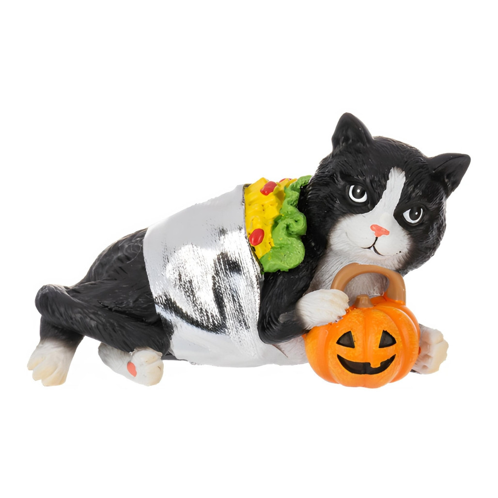 Burrito Cat Halloween Figurine