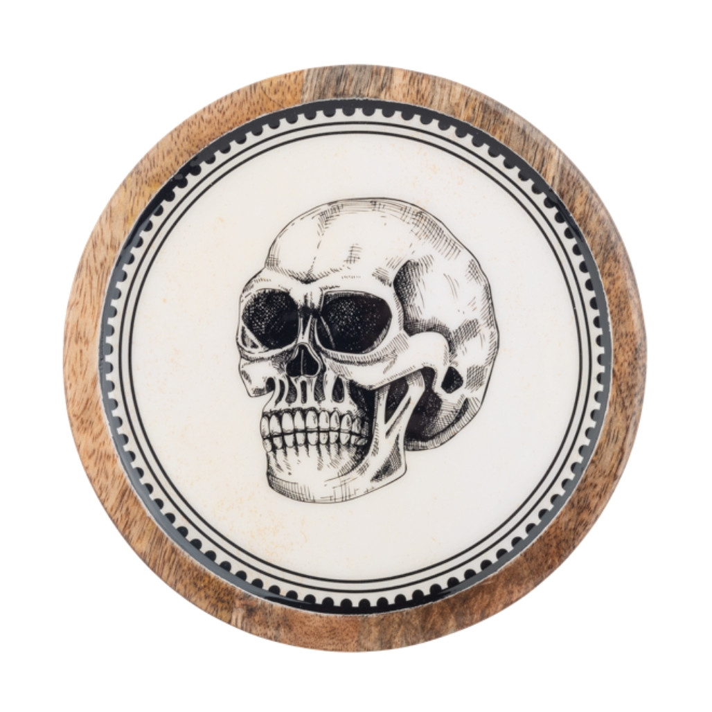 Gothic Skull Halloween Tidbit Tray