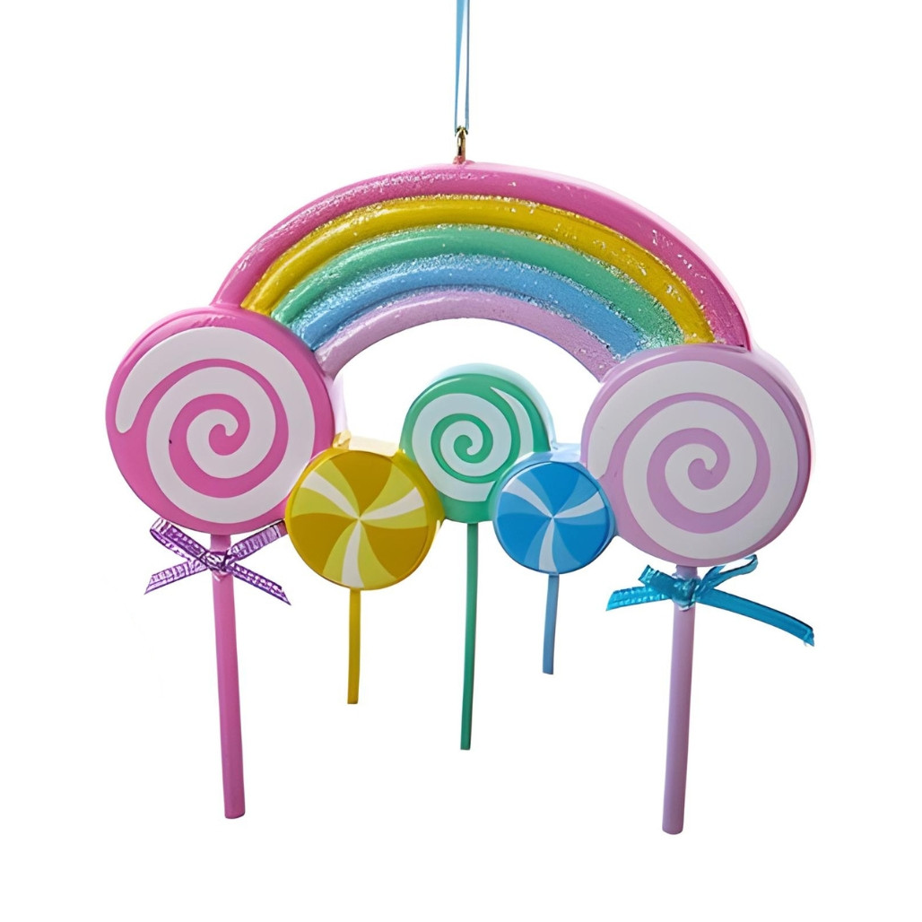 Lollipop and Rainbow Ornament