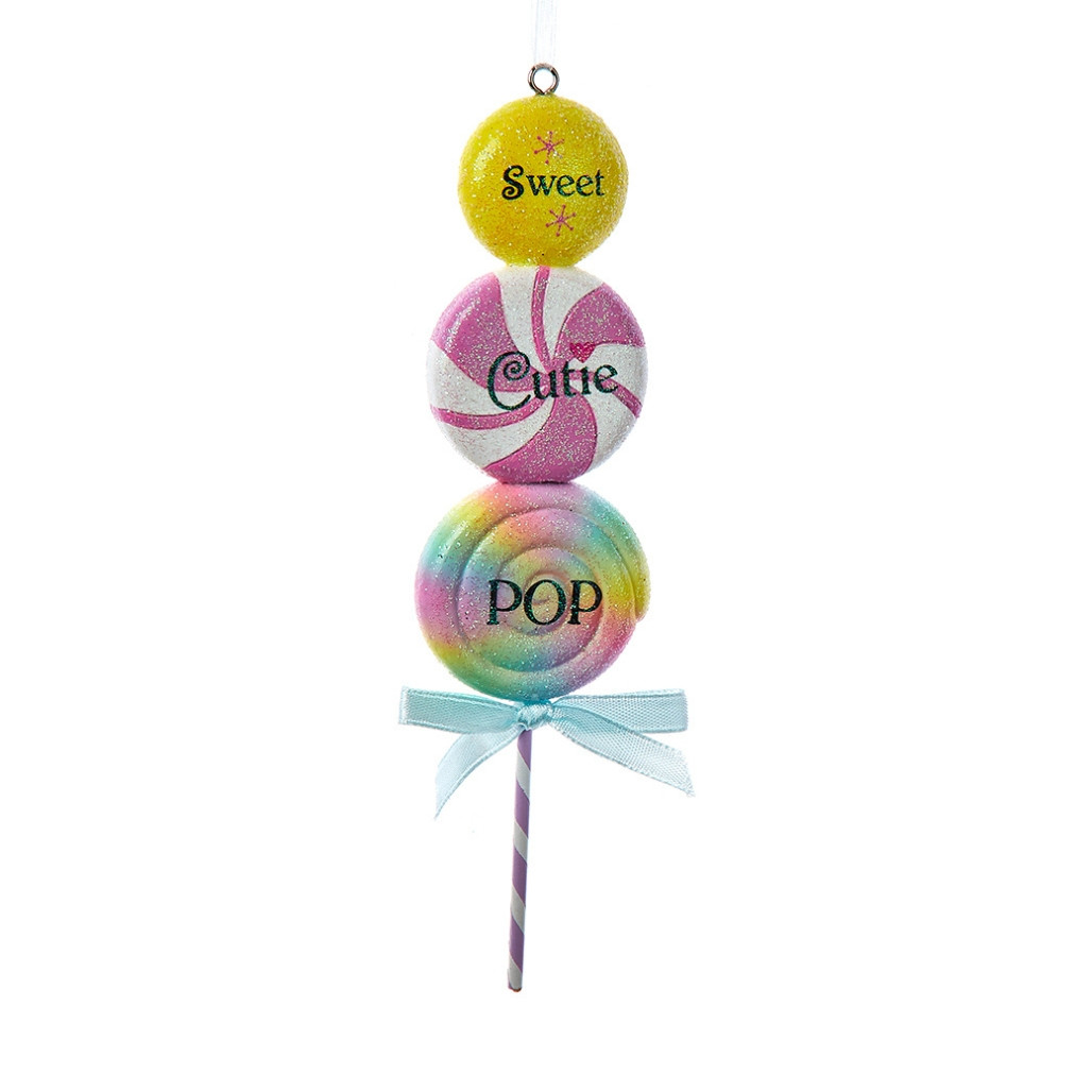 Sweet Cutie Pop Triple Lollipop Ornament