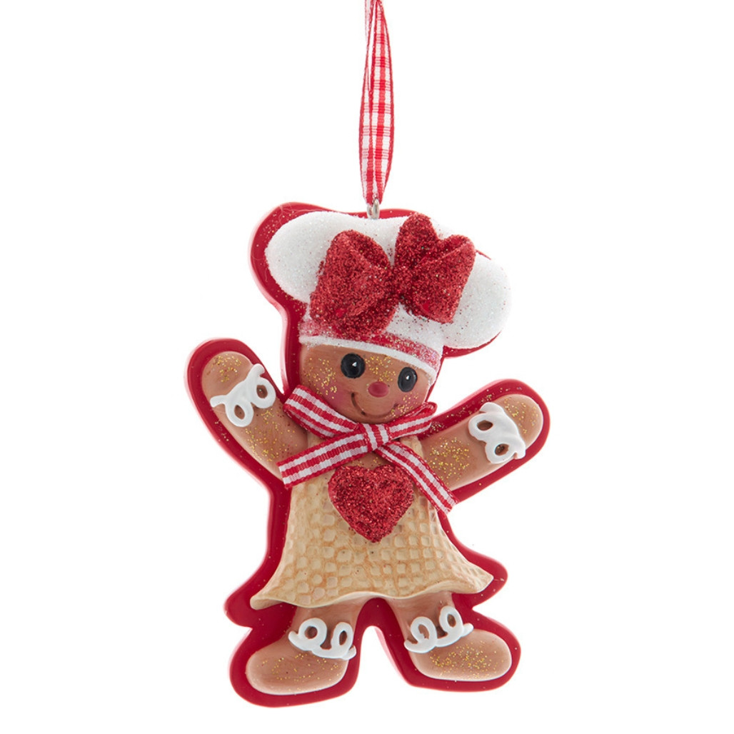 Gingerbread Girl Chef Ornament
