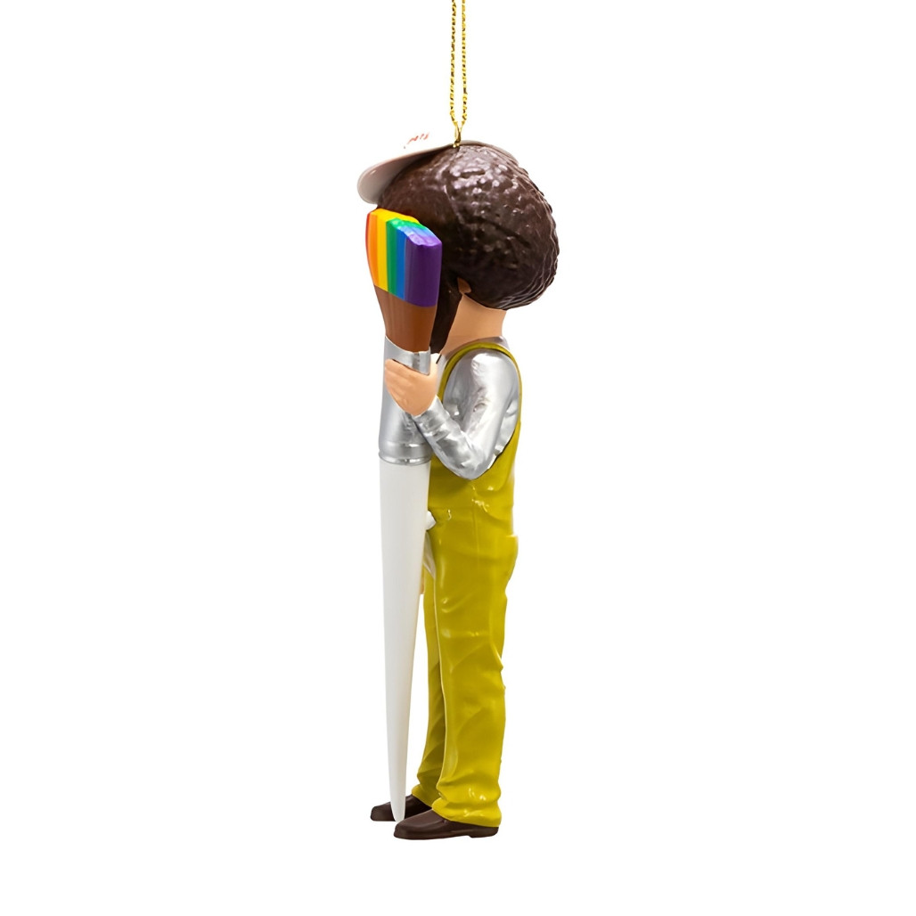Bob Ross in Overalls The Joy Of Painting Ornament