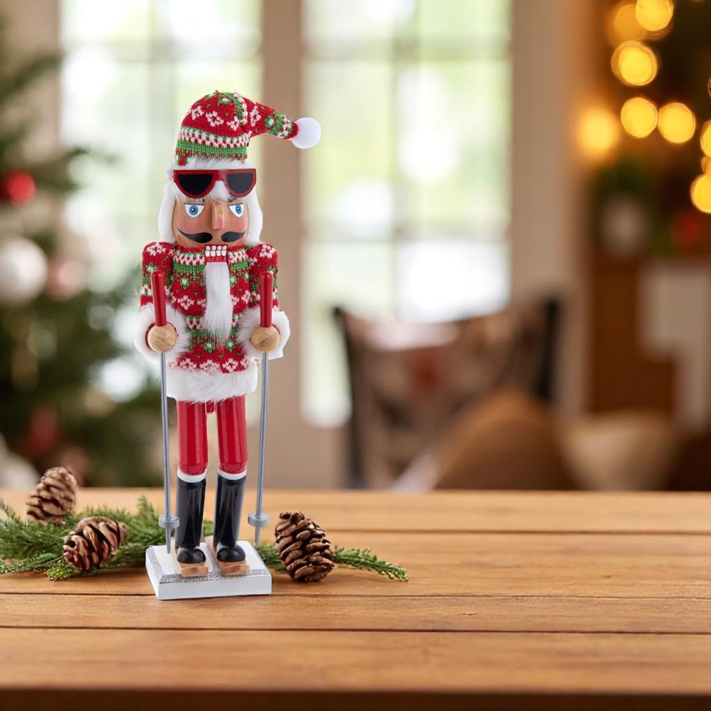 Ski Santa Nutcracker