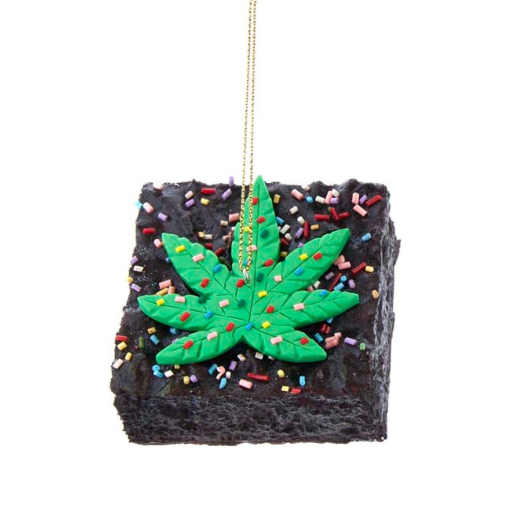 Extra Sprinkles Cannabis Brownie Ornament