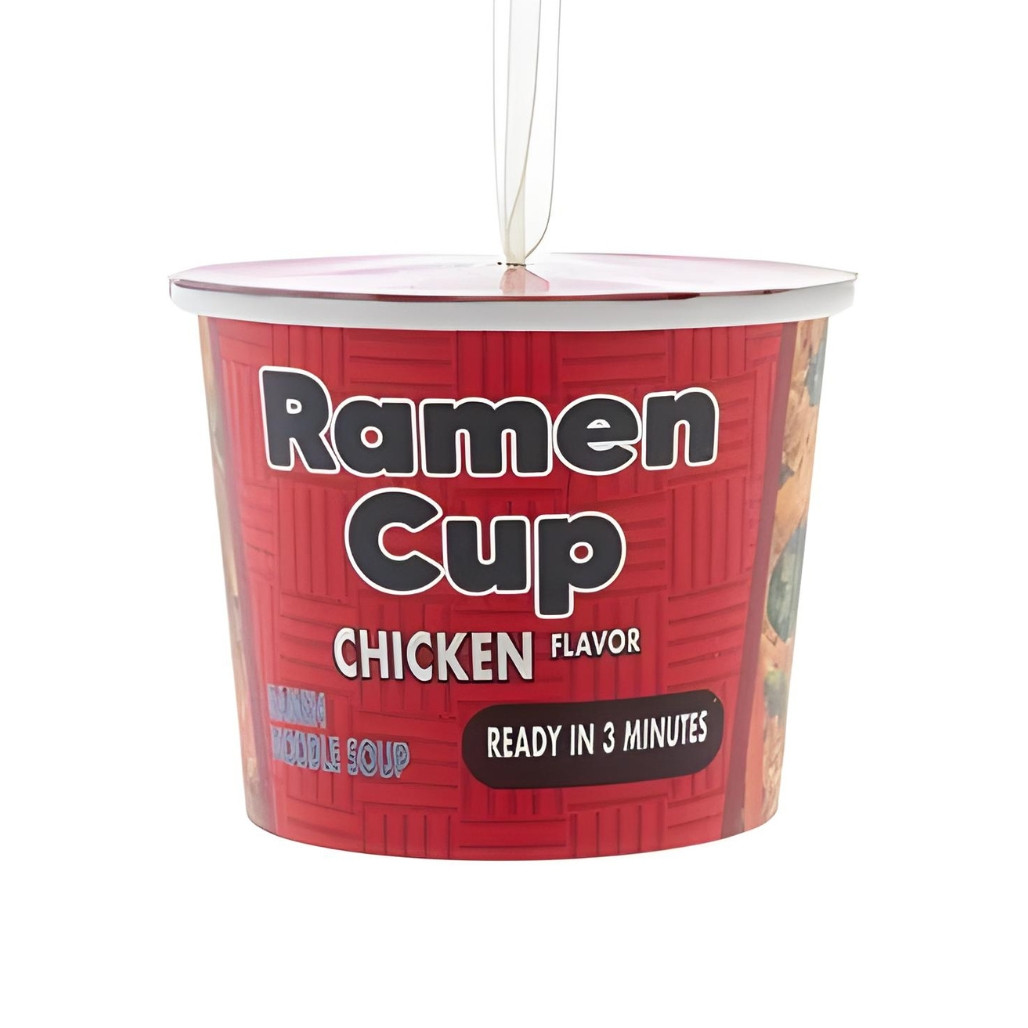 Cup Ramen Noodles Chicken Ornament