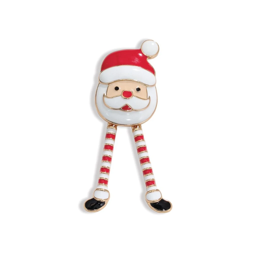 Whimsical Santa Dancing Brooch