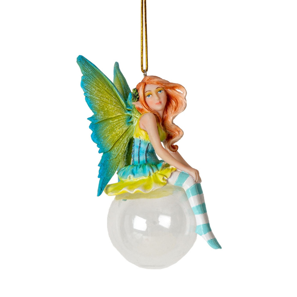 Clover Bubble Rider Fairy Ornament