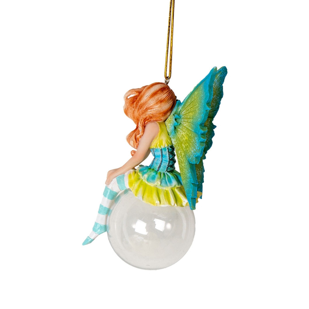 Clover Bubble Rider Fairy Ornament