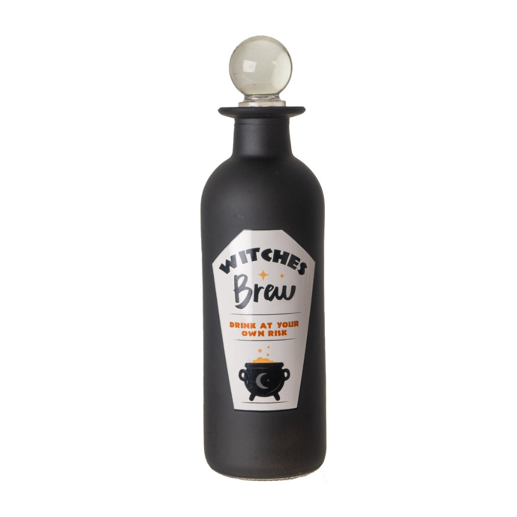 Witches Brew Glass Potion Bottle with Stopper