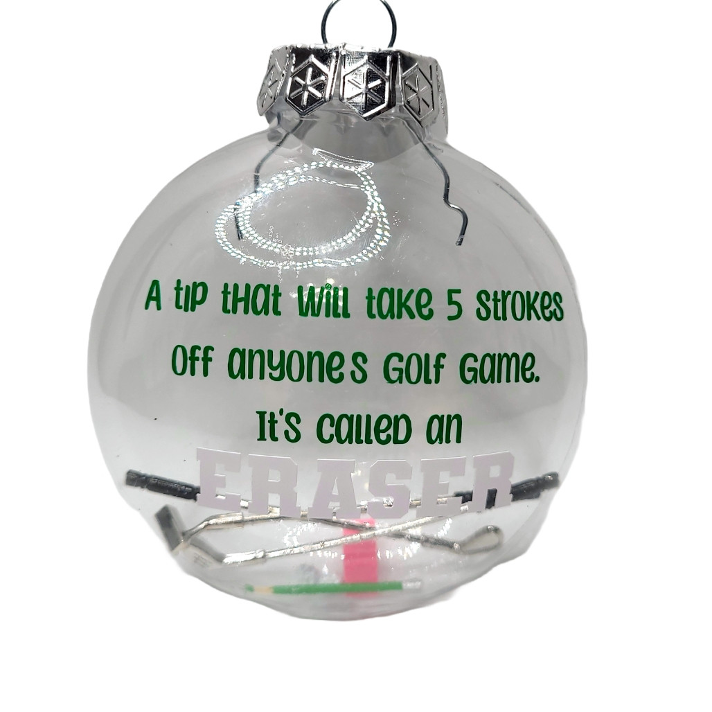 A Tip That Will Erase Golf Ornament