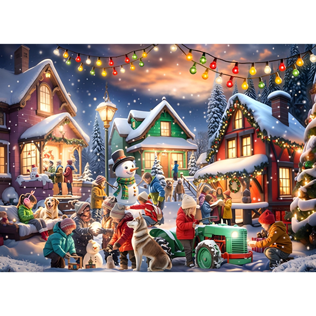 Yuletide Village Christmas Jigsaw Puzzle