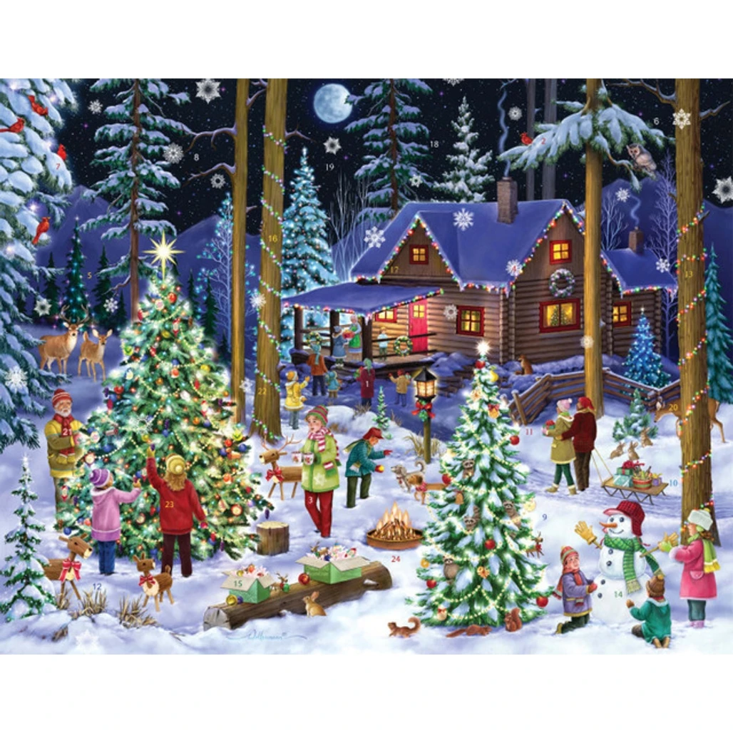Christmas Retreat Paper Advent Calendar