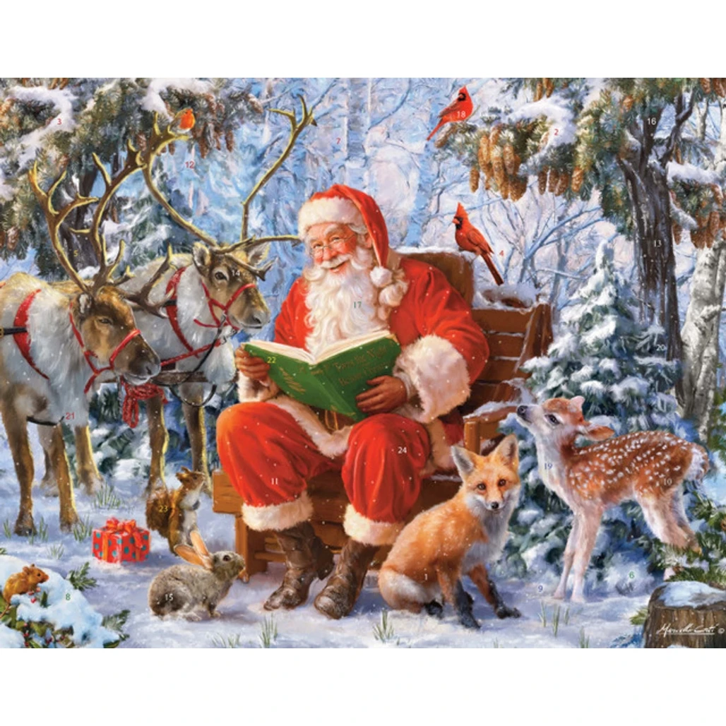 Santa’s Forest Paper Advent Calendar