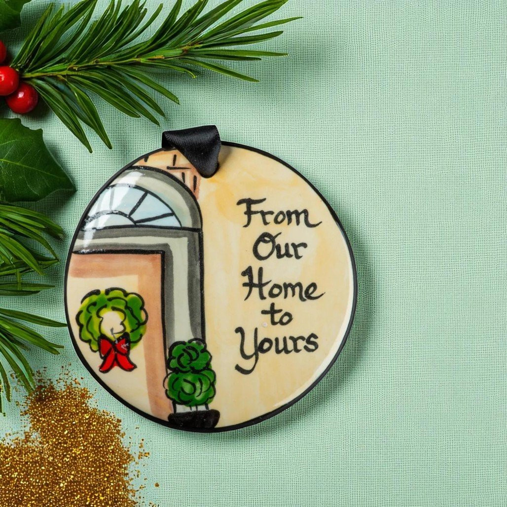 Nola Watkins From Our Home to Yours Hand Painted Ornament