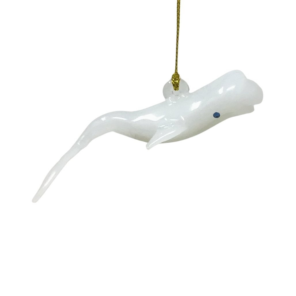 Egyptian Museum Glass Beluga Whale Ornament