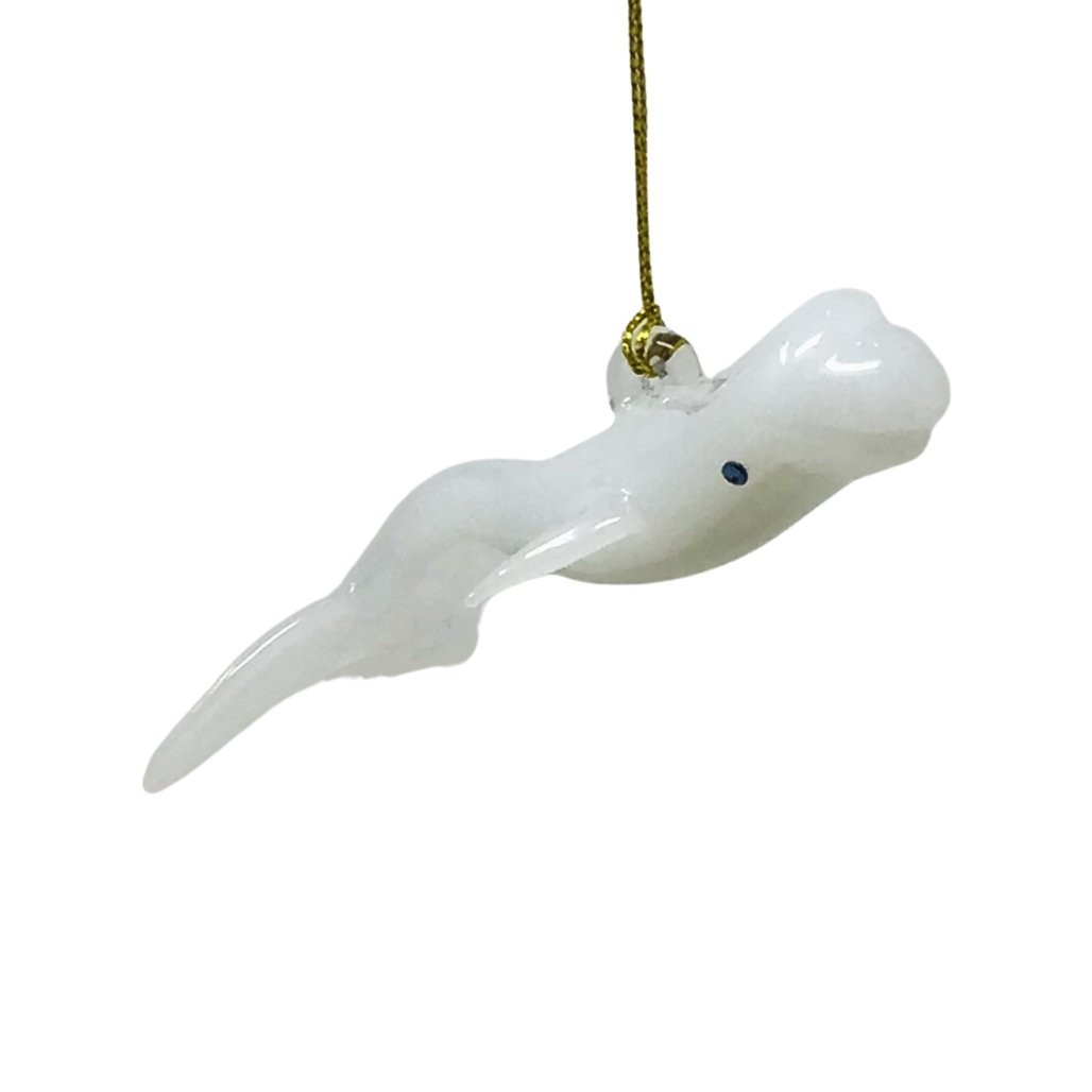Egyptian Museum Glass Beluga Whale Ornament