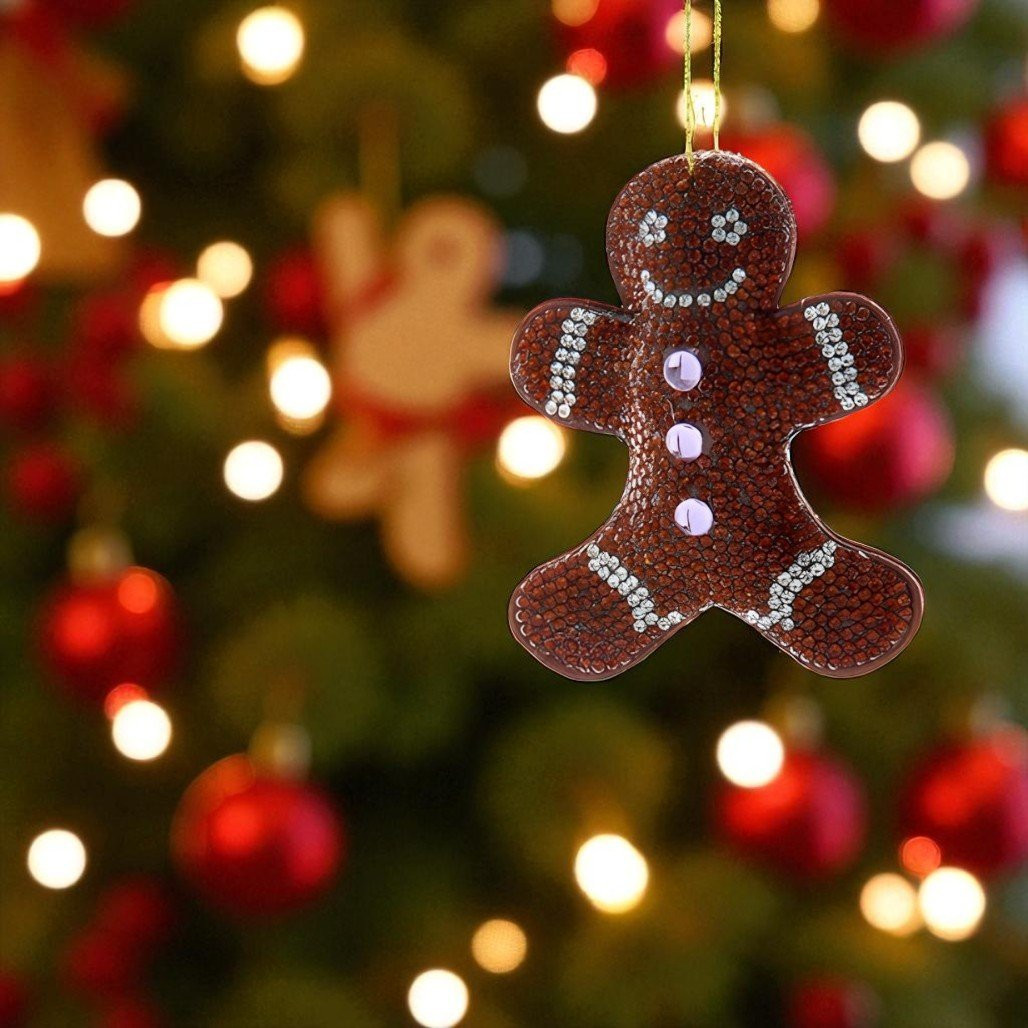 Bedazzled Gingerbread Man Ornament