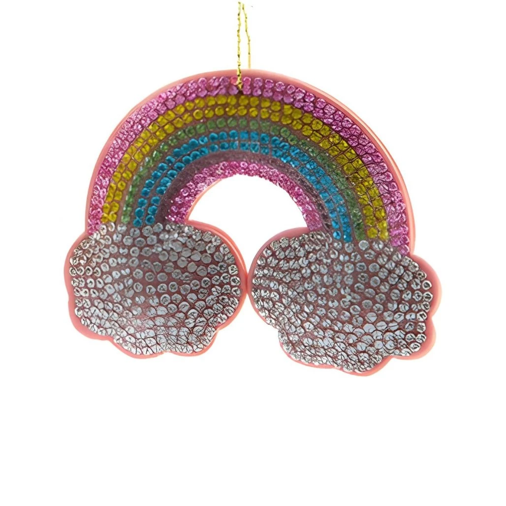 Bedazzled Rainbow Ornament