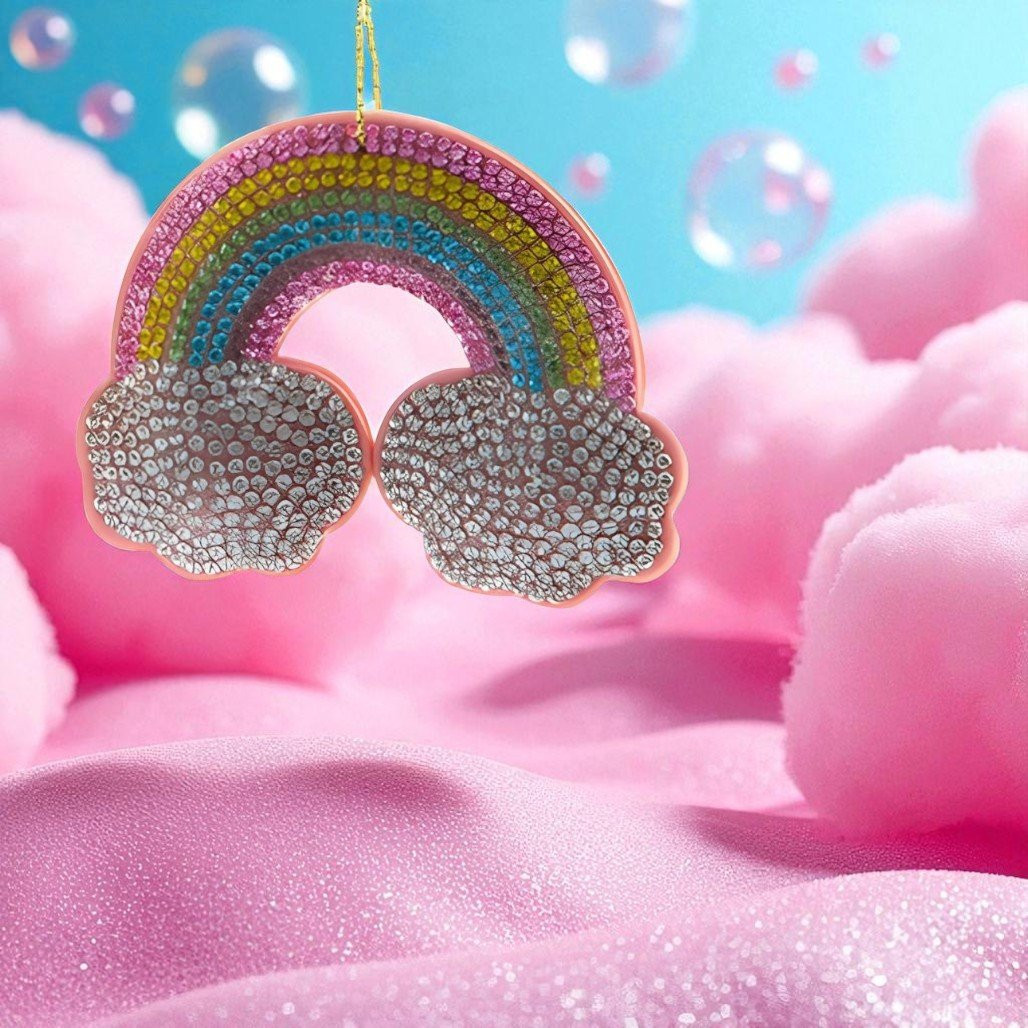 Bedazzled Rainbow Ornament