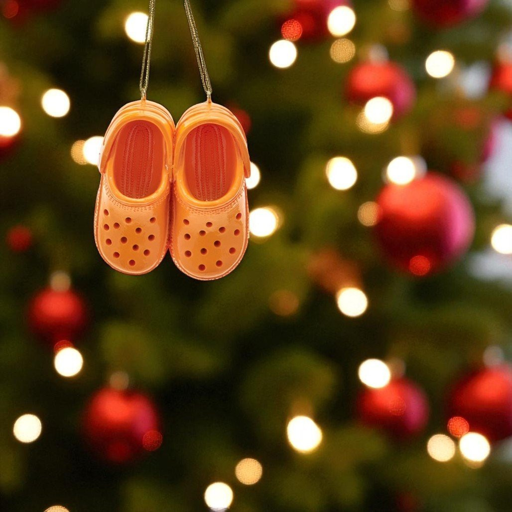 Orange Clogs Ornament