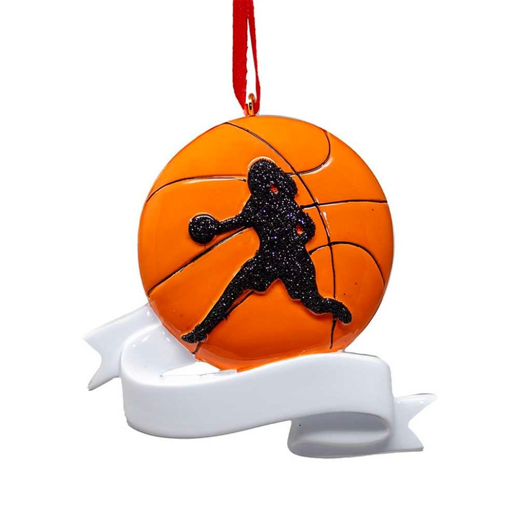 Personalized Women's Basketball Player Ornament