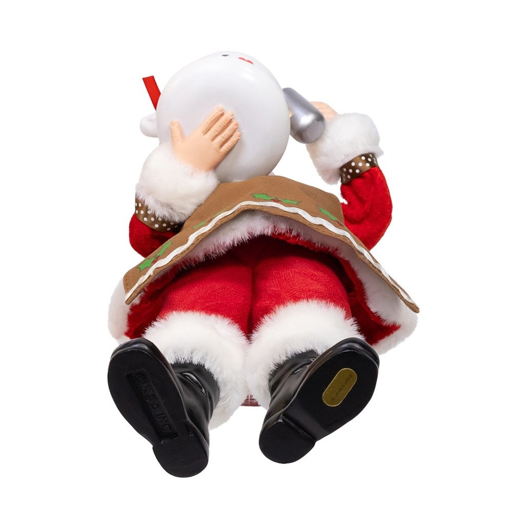 Fabriche Santa with Oversized Coffee Cup Figurine