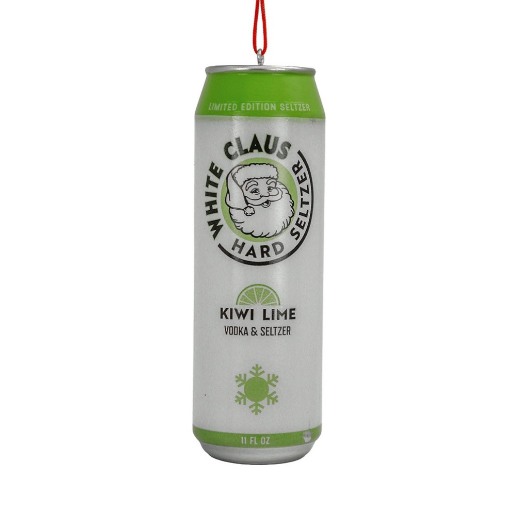 Kiwi Lime White Claus Hard Seltzer Ornament