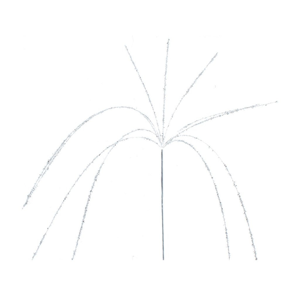 Christmas Glittered White Sparkling Spray