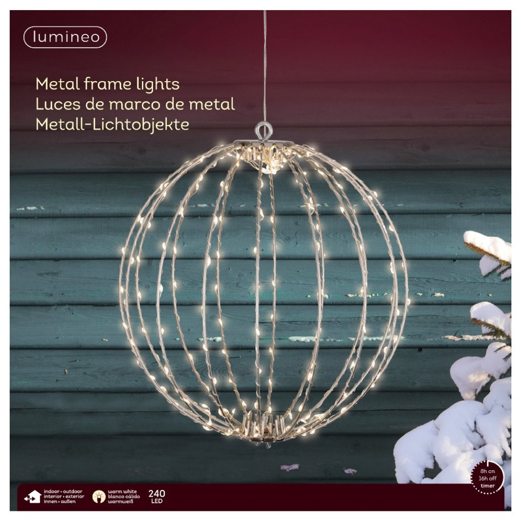 Lumineo 240 LED Metal Frame Light Ball