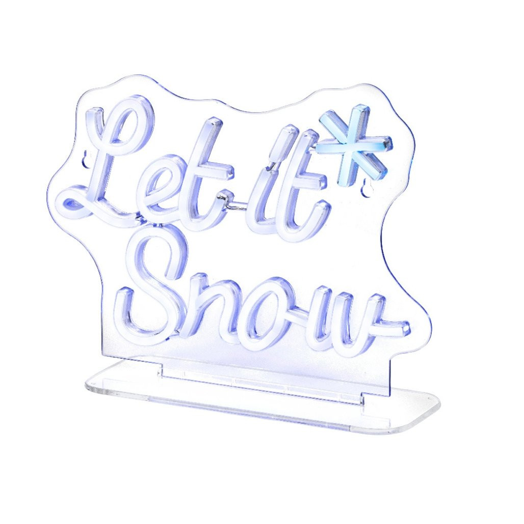 Lumineo LED Let It Snow Neon Light Sign