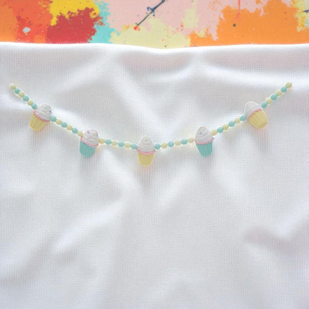 Holiday Pastel Cupcake Garland