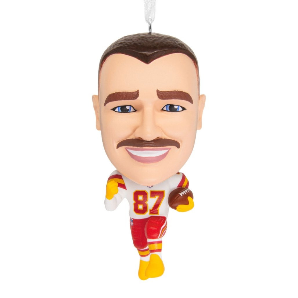 Hallmark NFL Kansas City Chiefs Travis Kelce Bouncing Buddy Ornament
