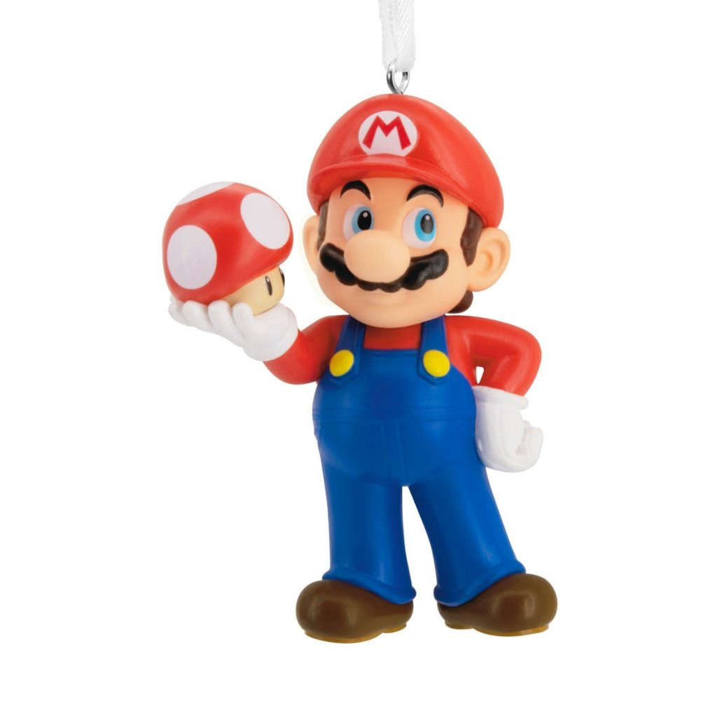 Hallmark Nintendo Super Mario With Mushroom Ornament