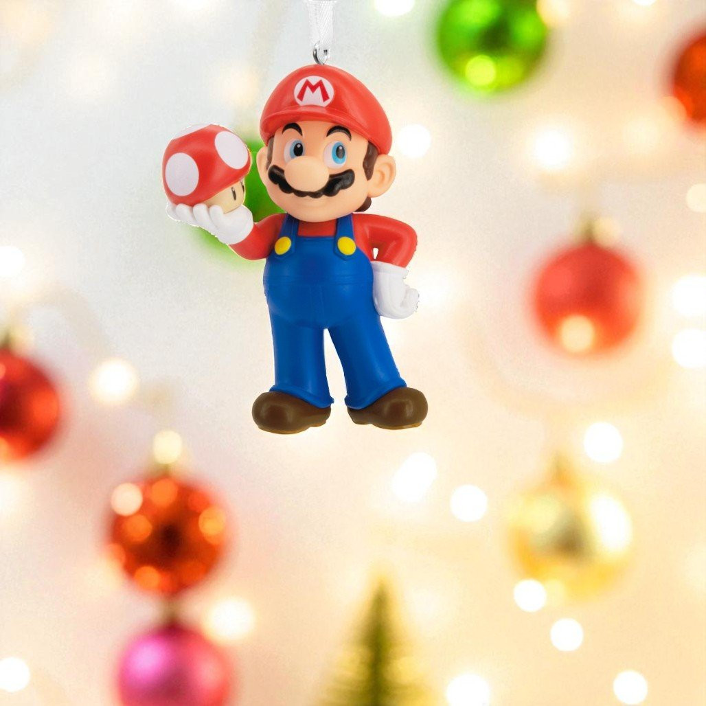 Hallmark Nintendo Super Mario With Mushroom Ornament
