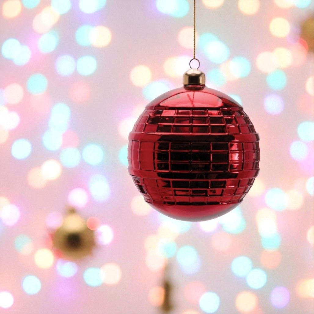 Large Red Glass Ball Ornament