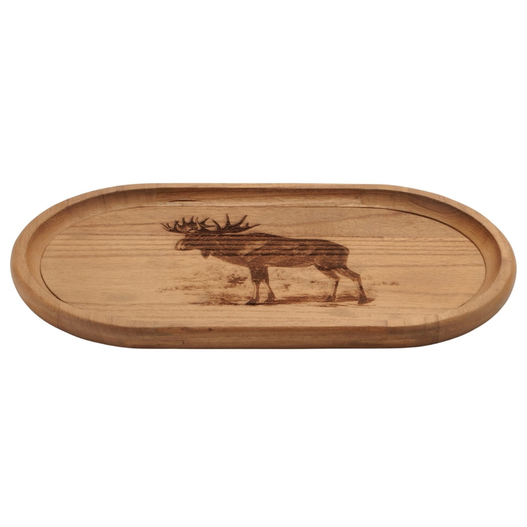 Large Rustic Moose Trinket Tray
