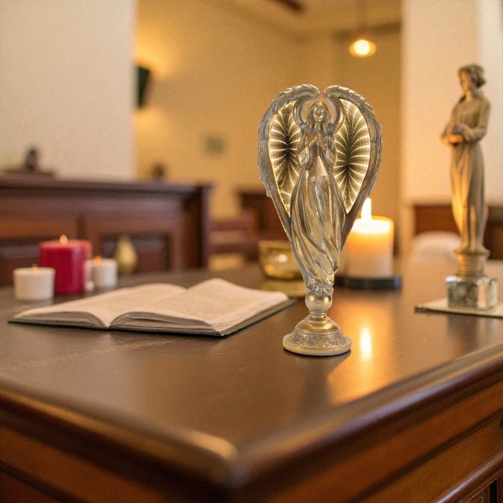 Angel With Infinity Light Wings Figurine